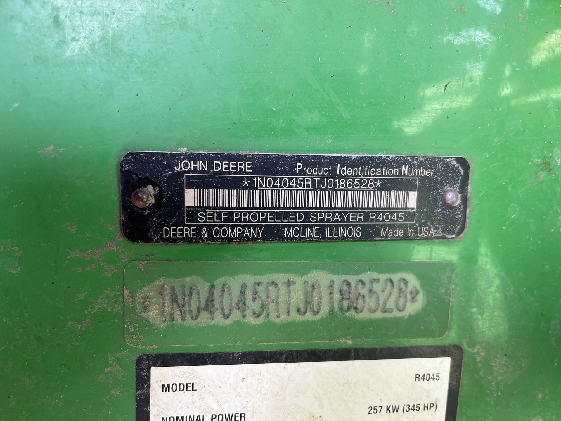 2018 John Deere R4045 Image