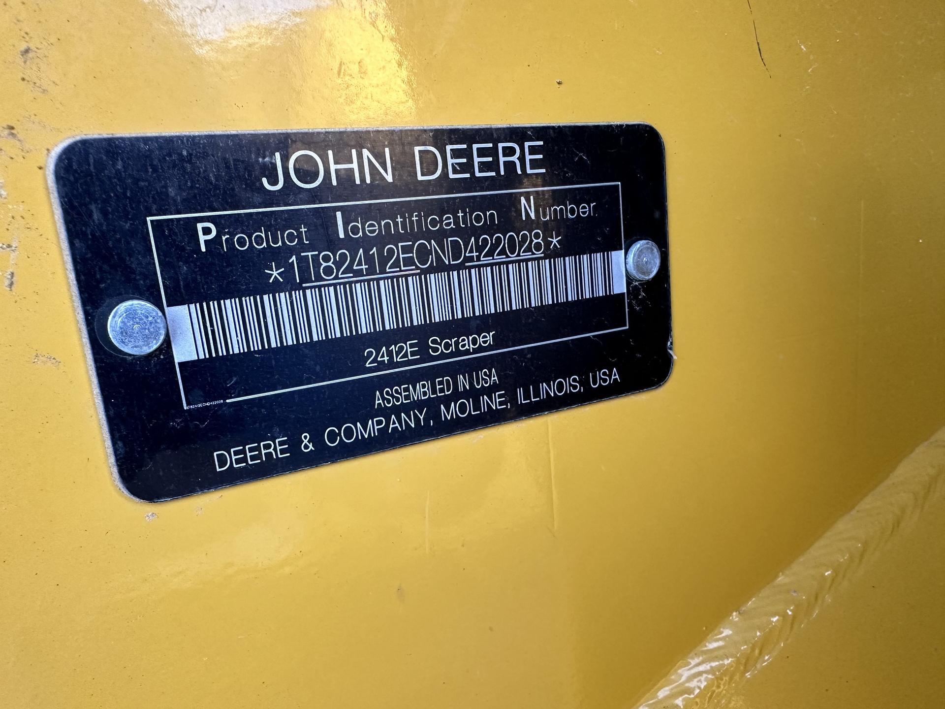 2022 John Deere 2412D E