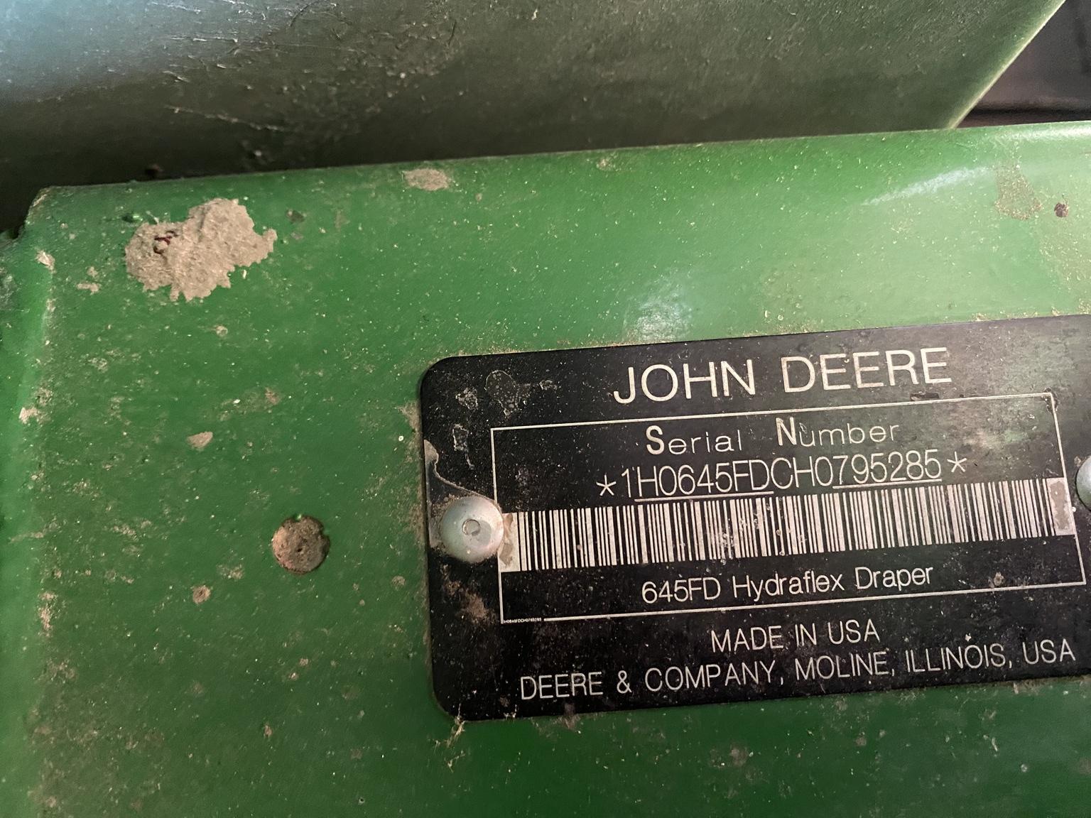 2017 John Deere 645FD