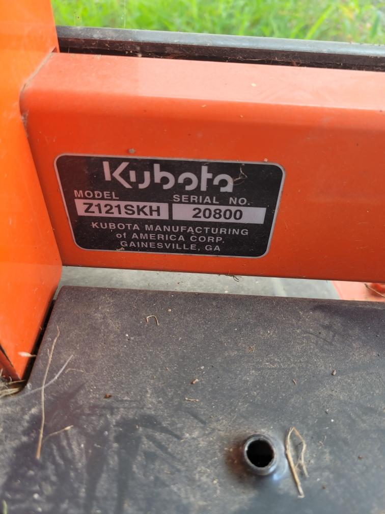 2019 Kubota Z121S