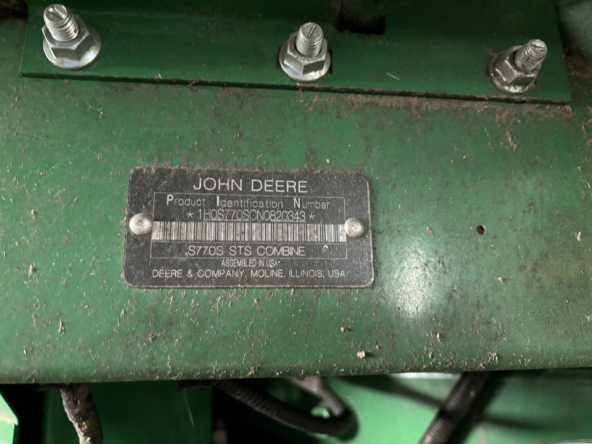 2022 John Deere S770