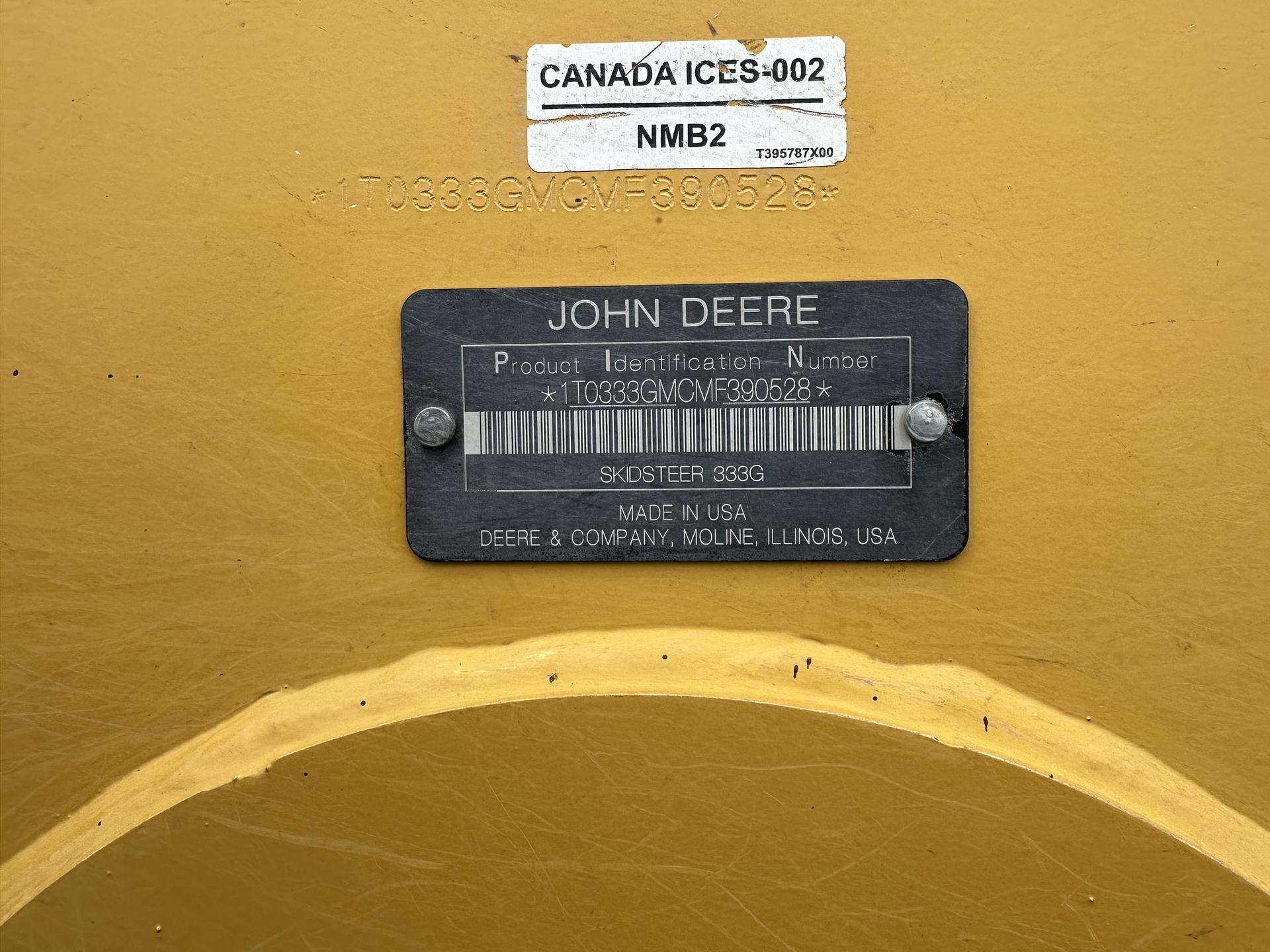 2021 John Deere 333G