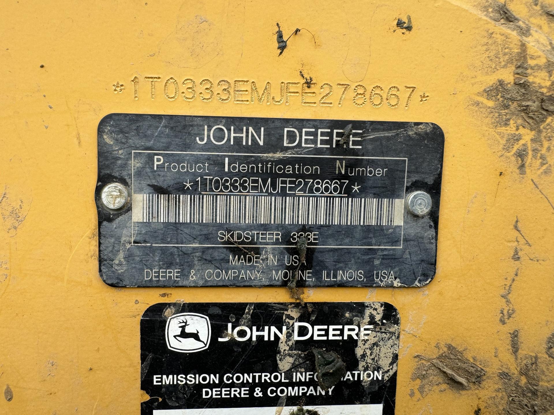 2015 John Deere 333E