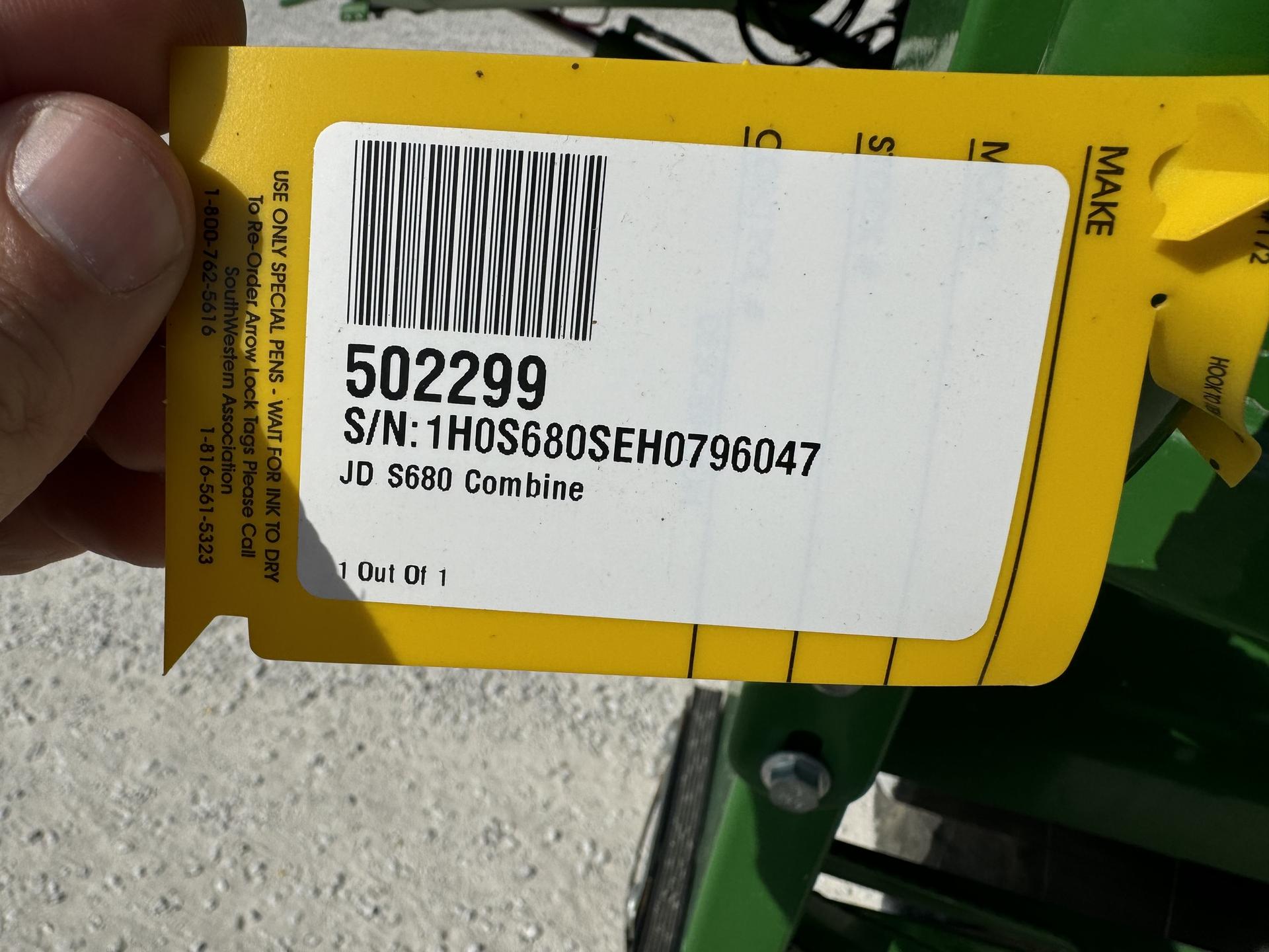 2017 John Deere S680