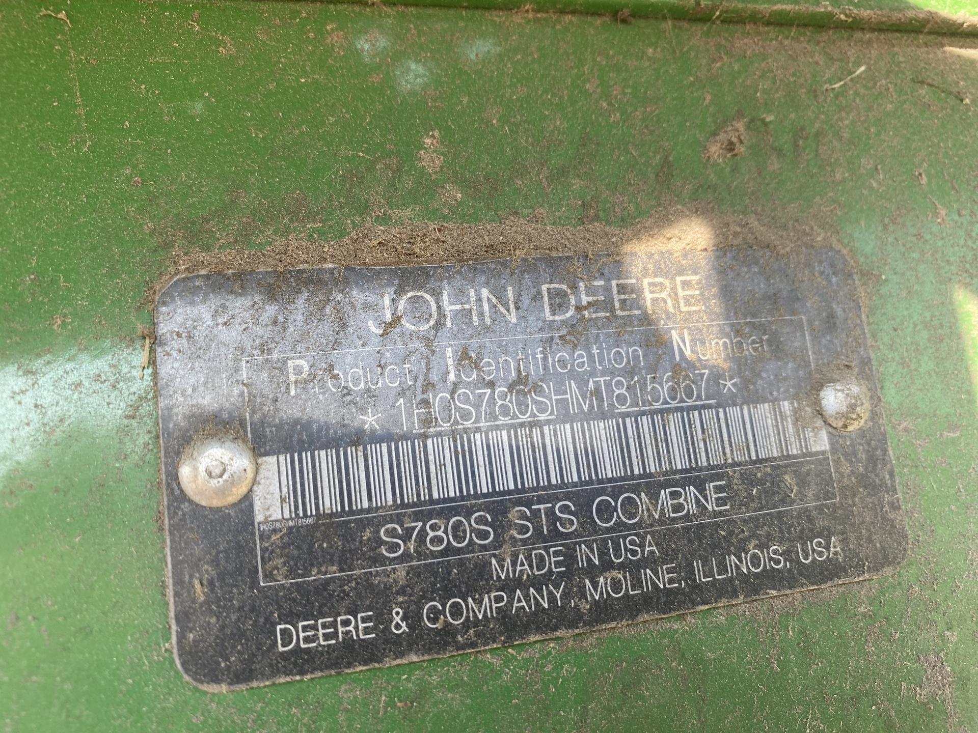 2021 John Deere S780