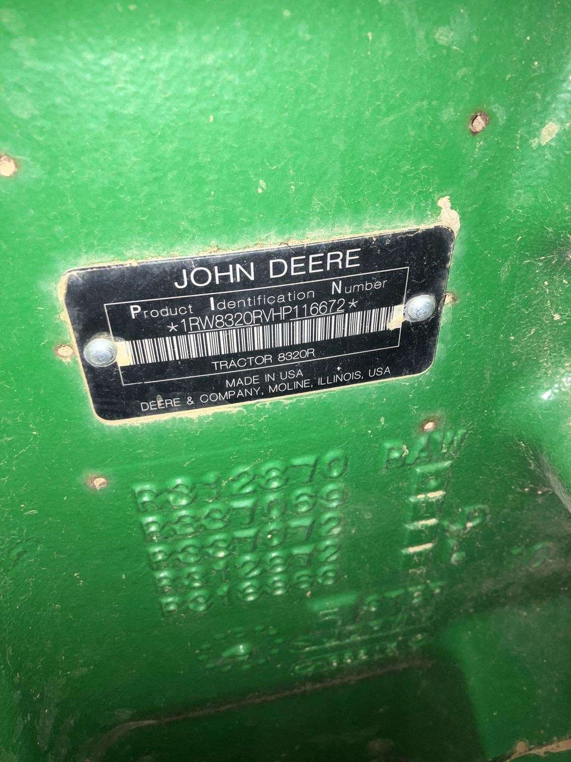 2017 John Deere 8320R Image