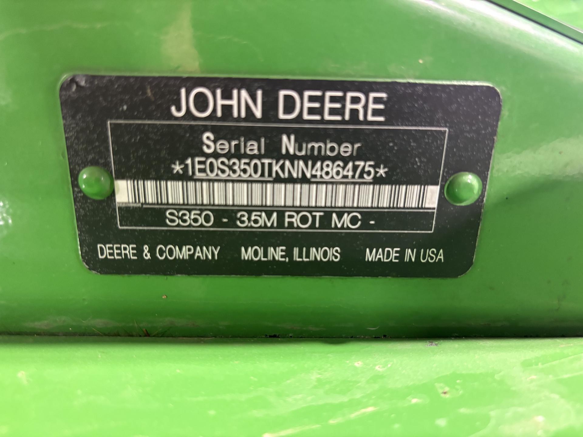 2022 John Deere S350