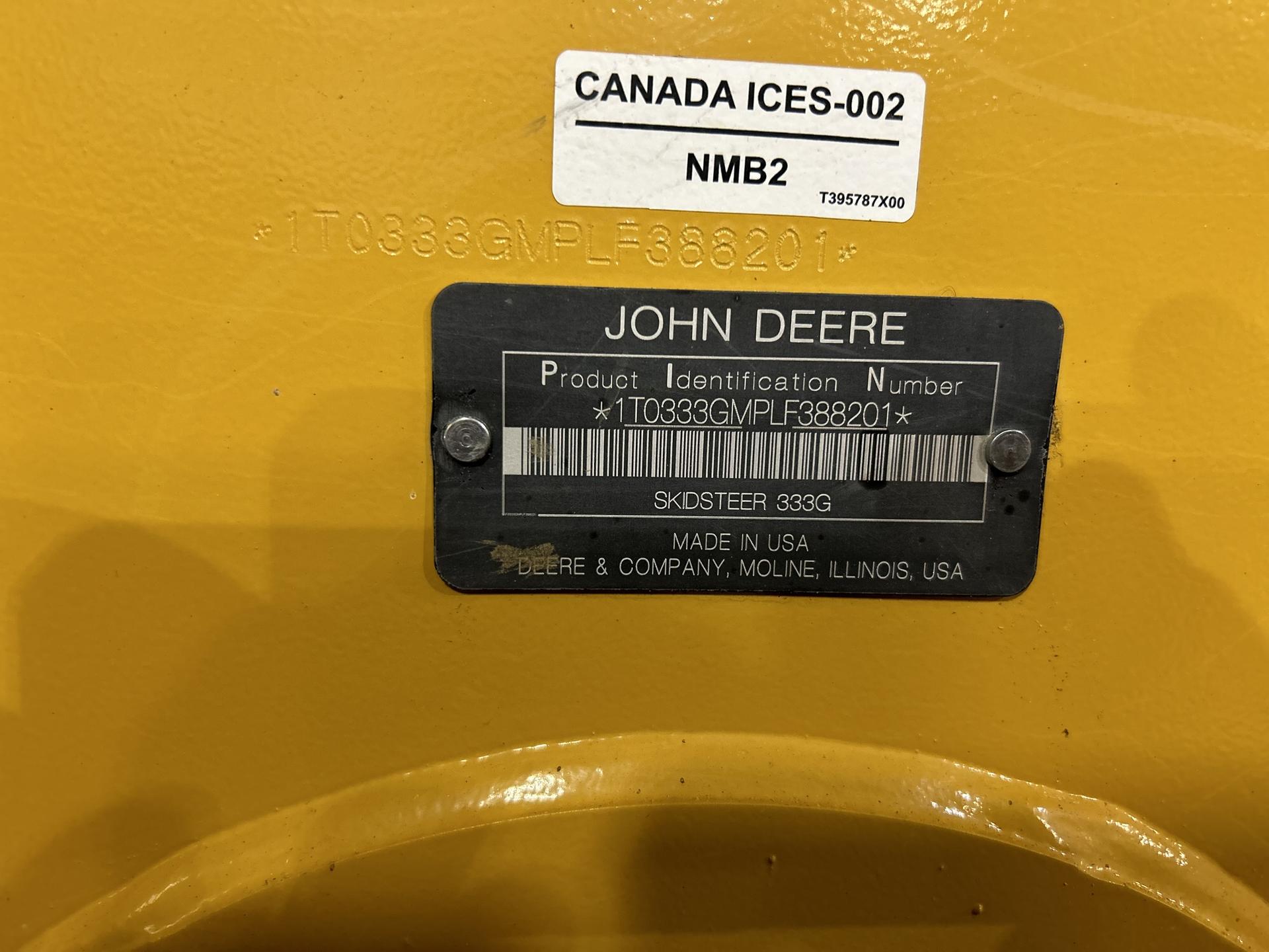 2020 John Deere 333G