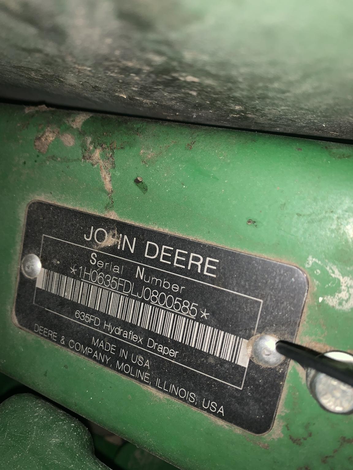 2018 John Deere 635FD