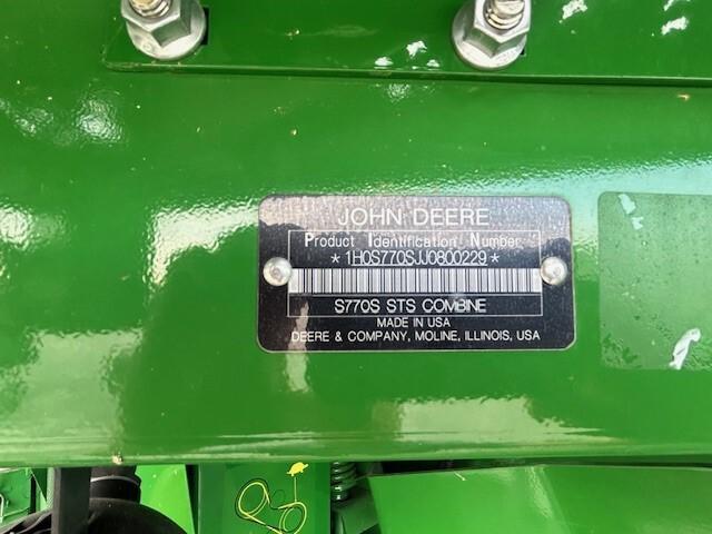 2018 John Deere S770