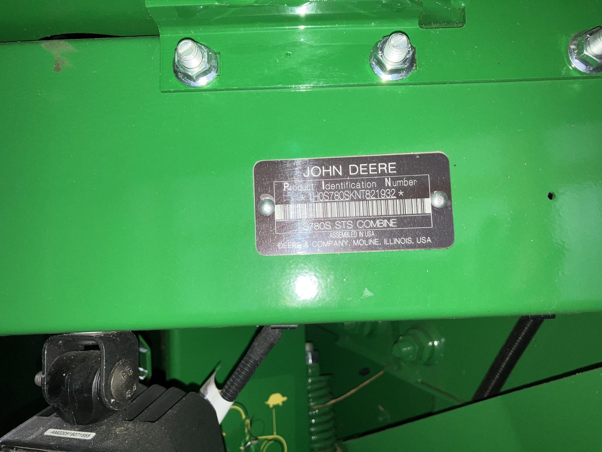 2022 John Deere S780