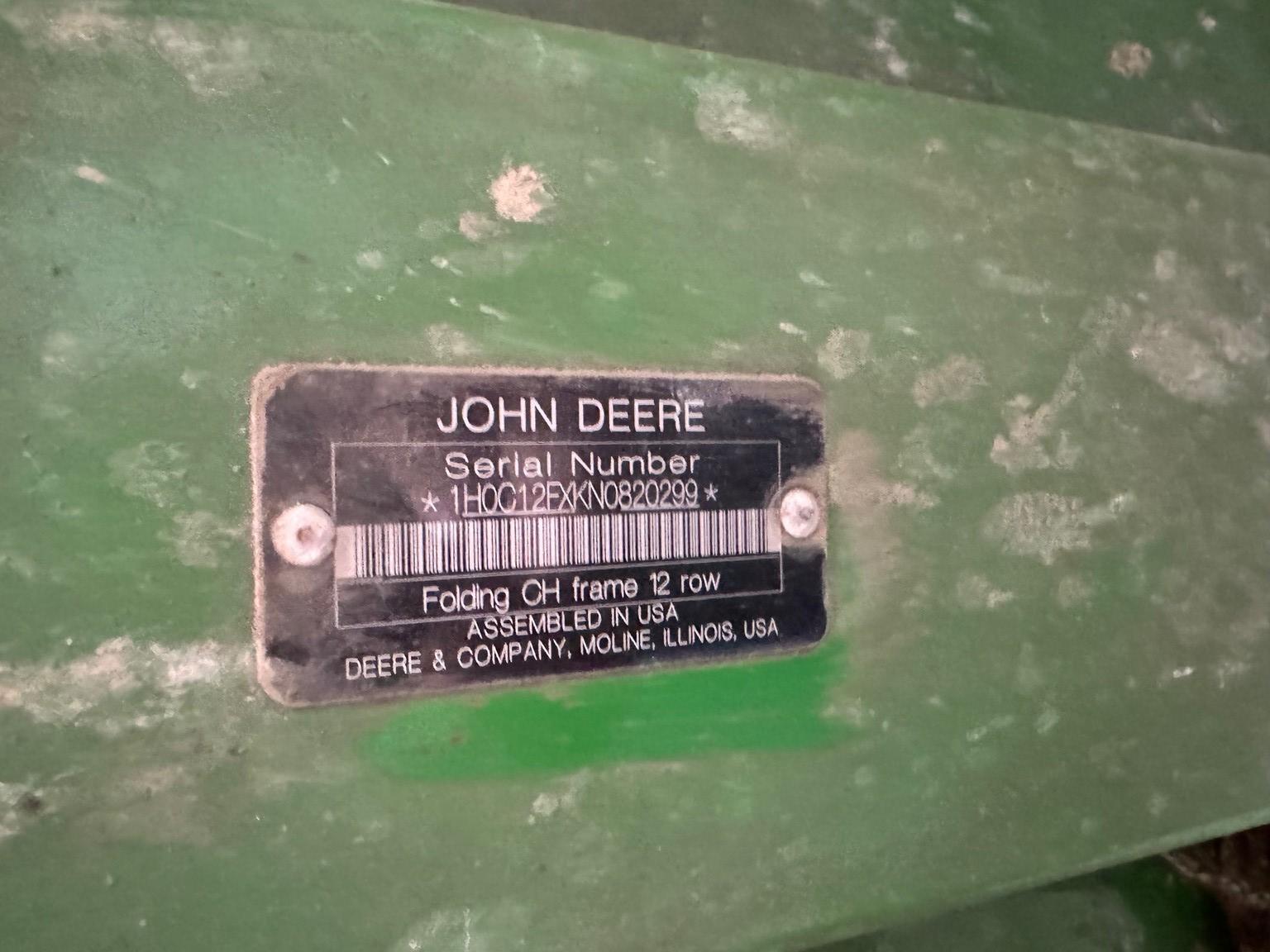 2022 John Deere C12F Image