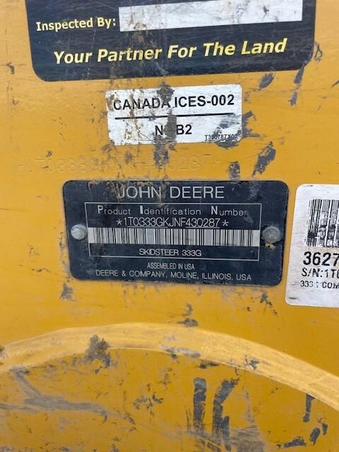 2022 John Deere 333G