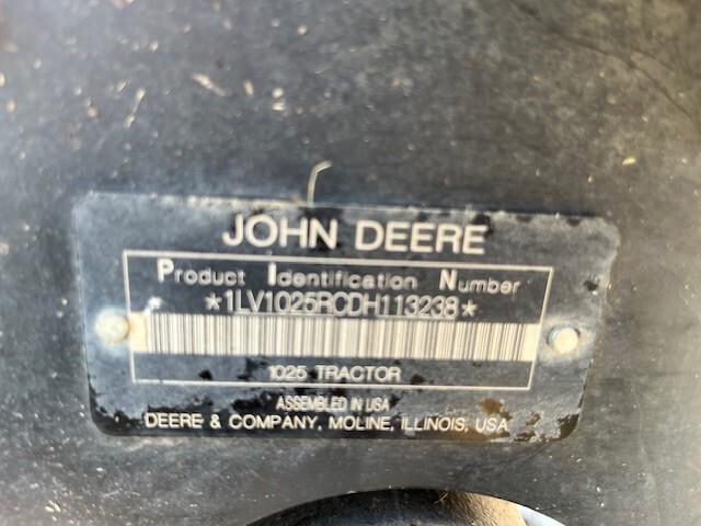 2013 John Deere 1025R