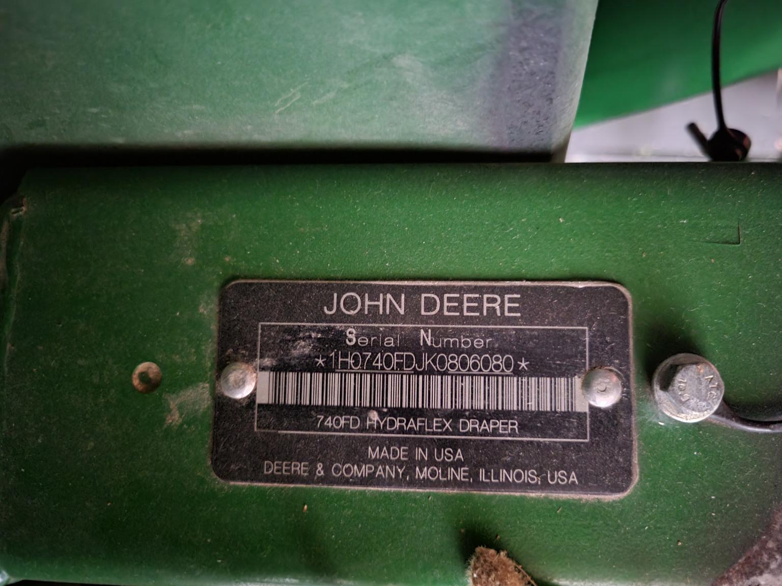 2019 John Deere 740FD