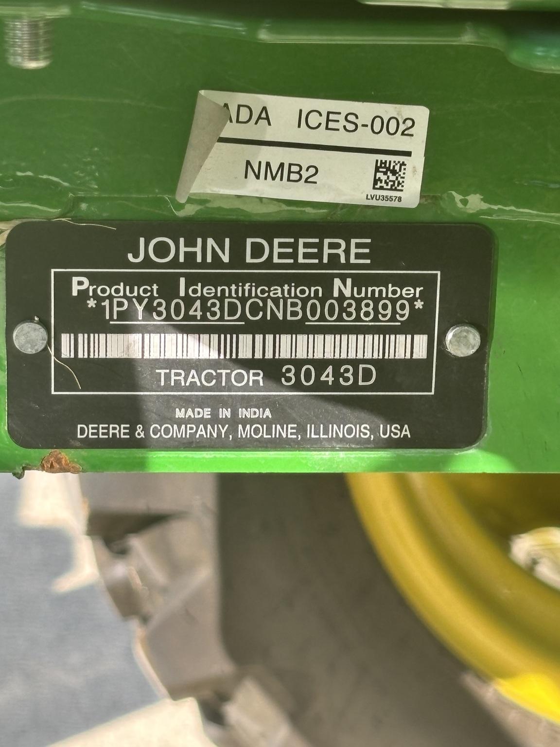 2023 John Deere 3043D