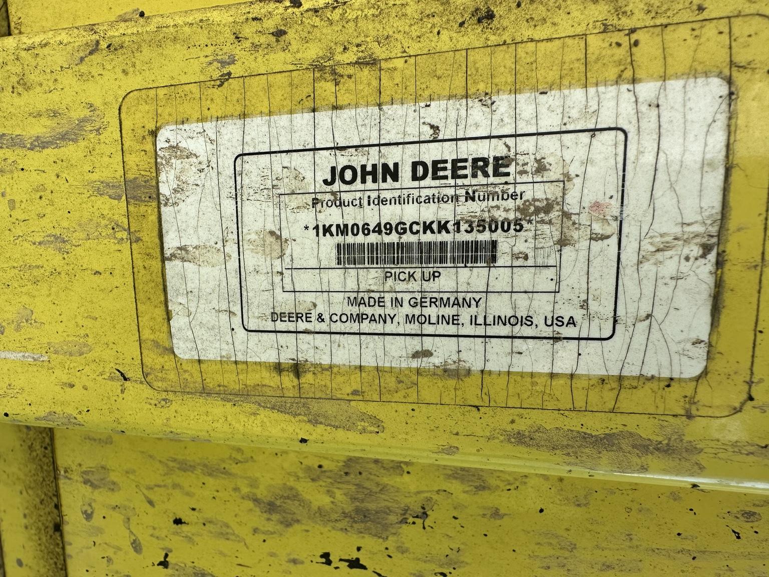 2019 John Deere 649 Image