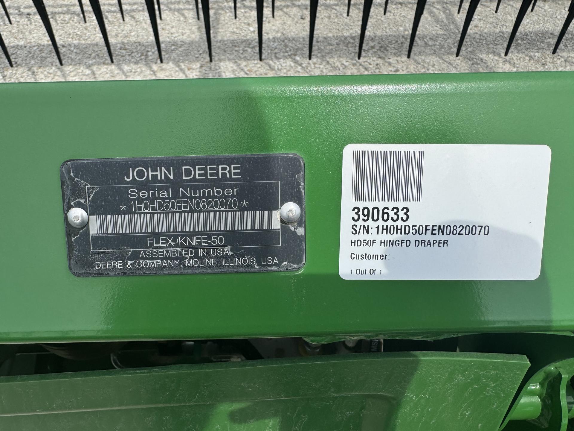 2022 John Deere HD50F