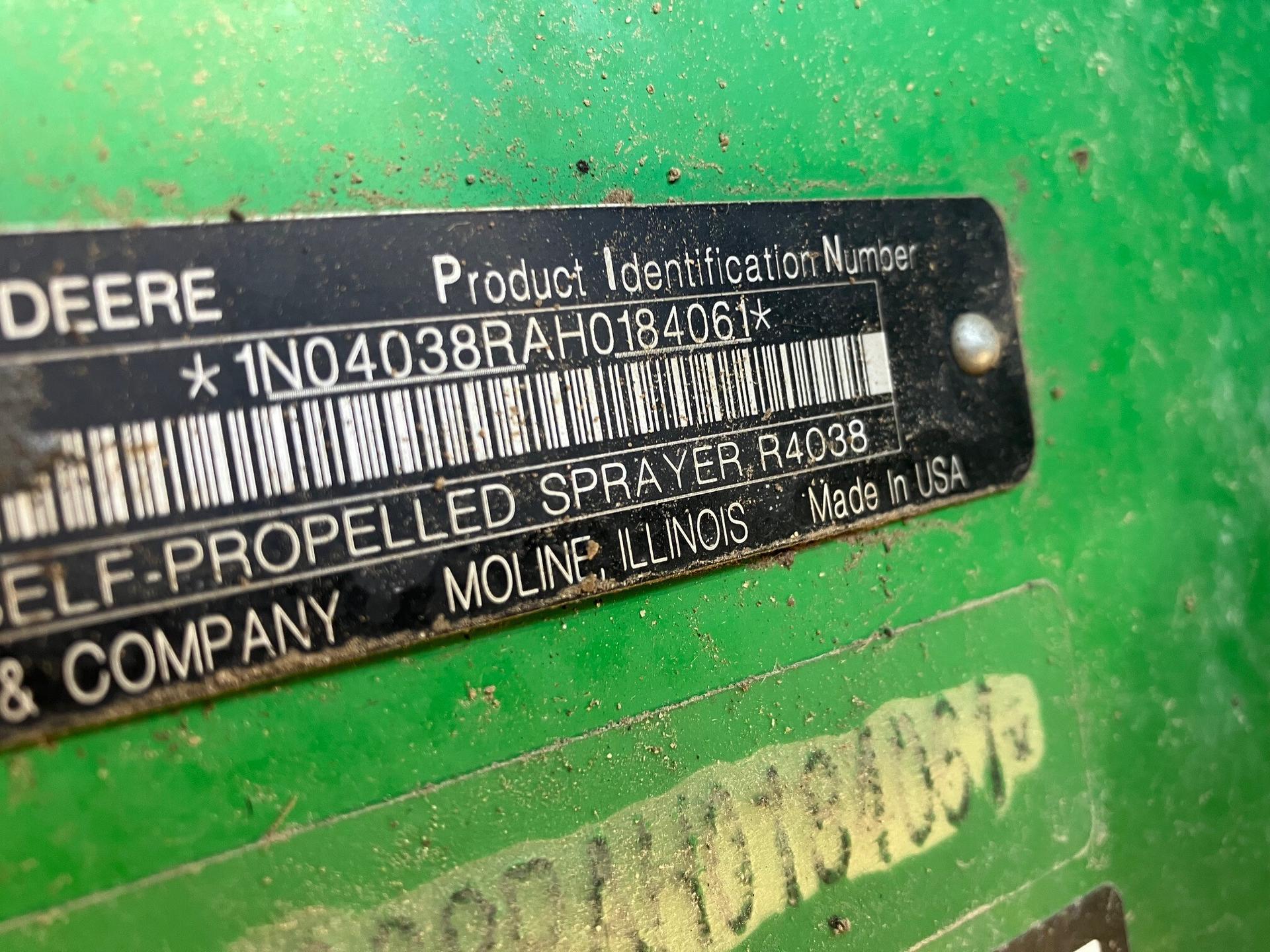 2017 John Deere R4038 Image