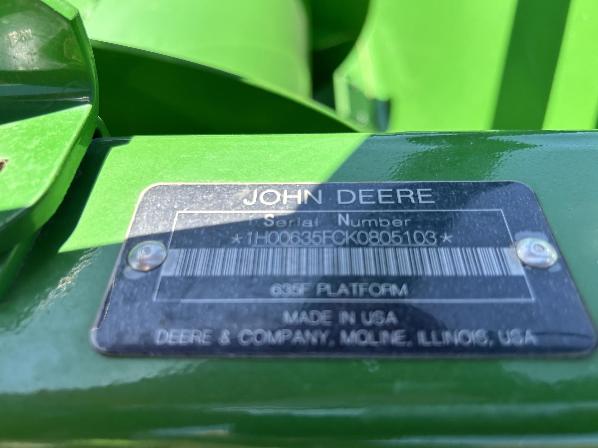 2019 John Deere 635F