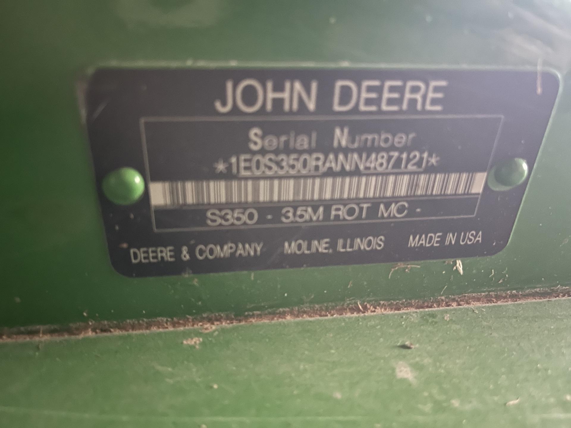2022 John Deere S350