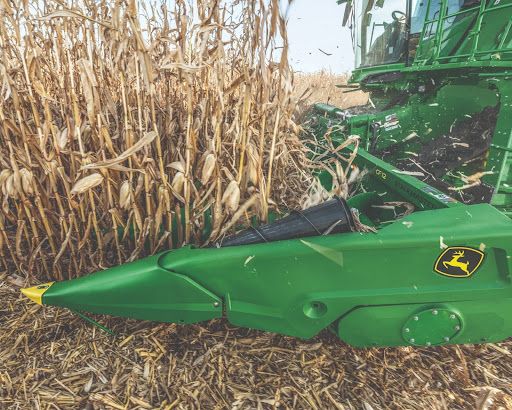 corn header harvester