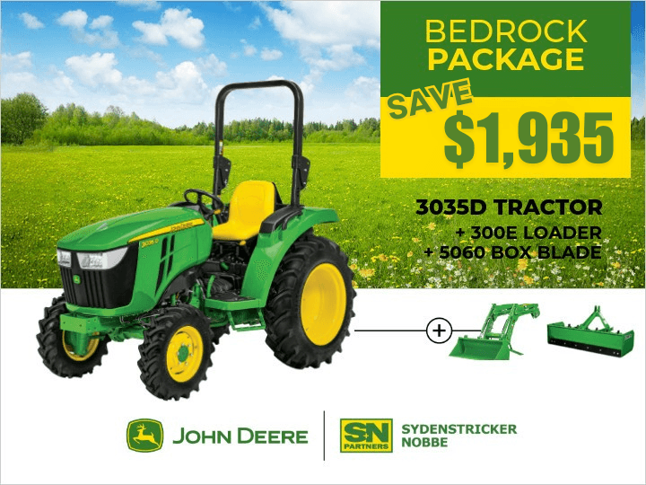 3025D Tractor Package  | Bedrock Package